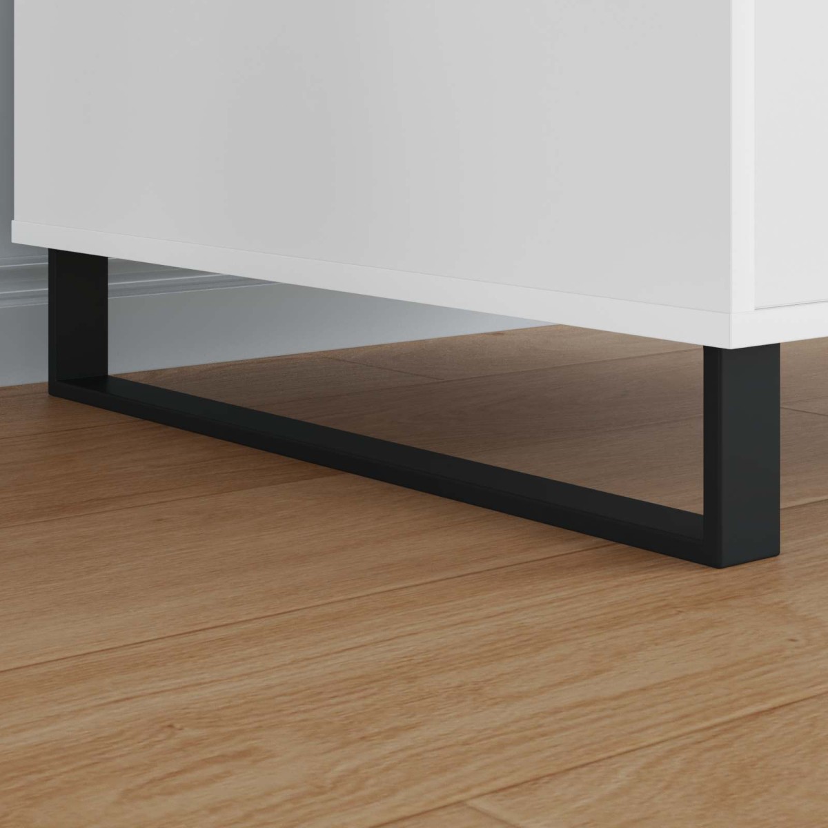 vidaXL Πόδια Επίπλων 12 τμχ. Μαύρο 596 x 40,5 x 100 χιλ Σίδερο