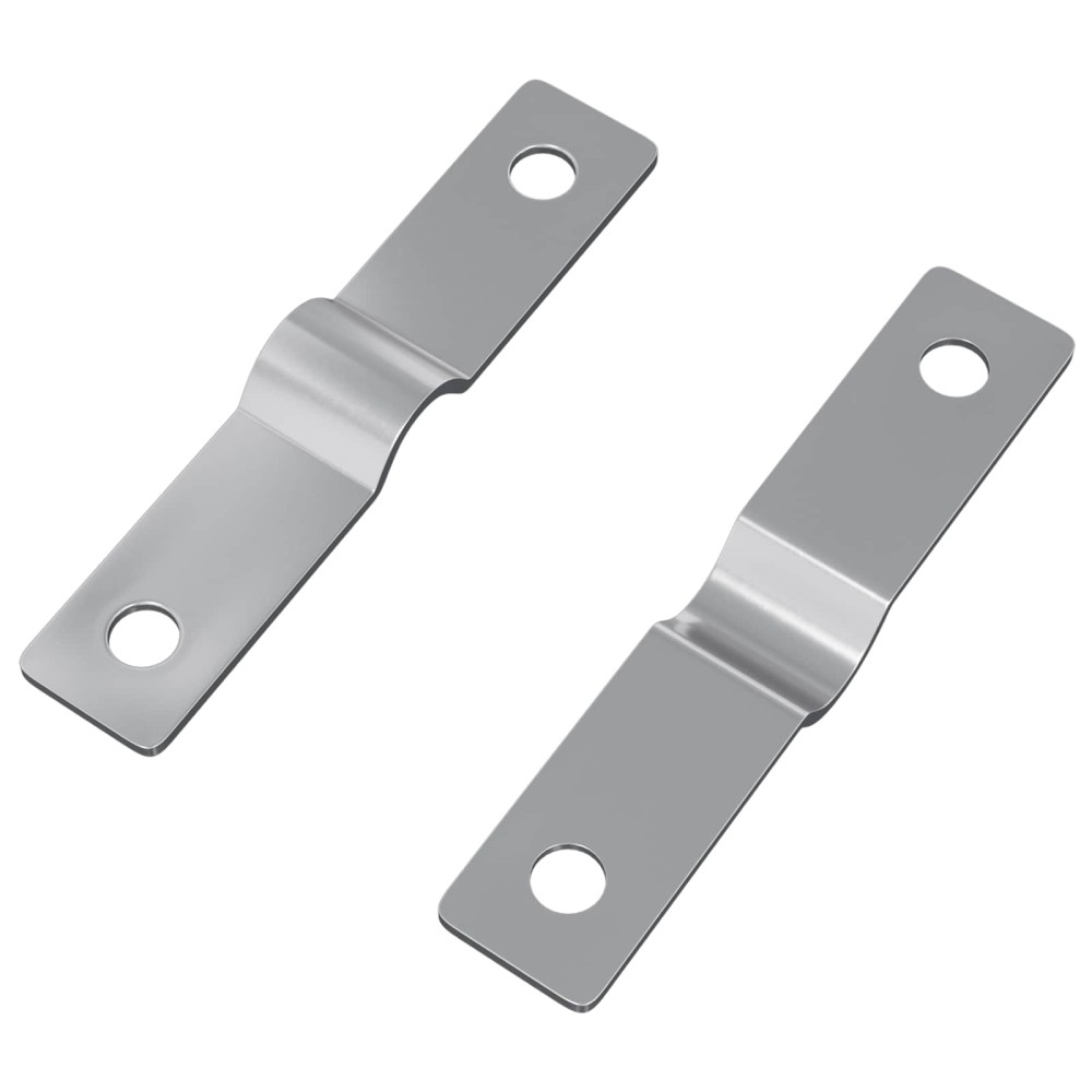 vidaXL Πλάκα Χτυπήματος 2 τμχ. Ασημί 50 x 10 x 1,2 mm Σίδερο