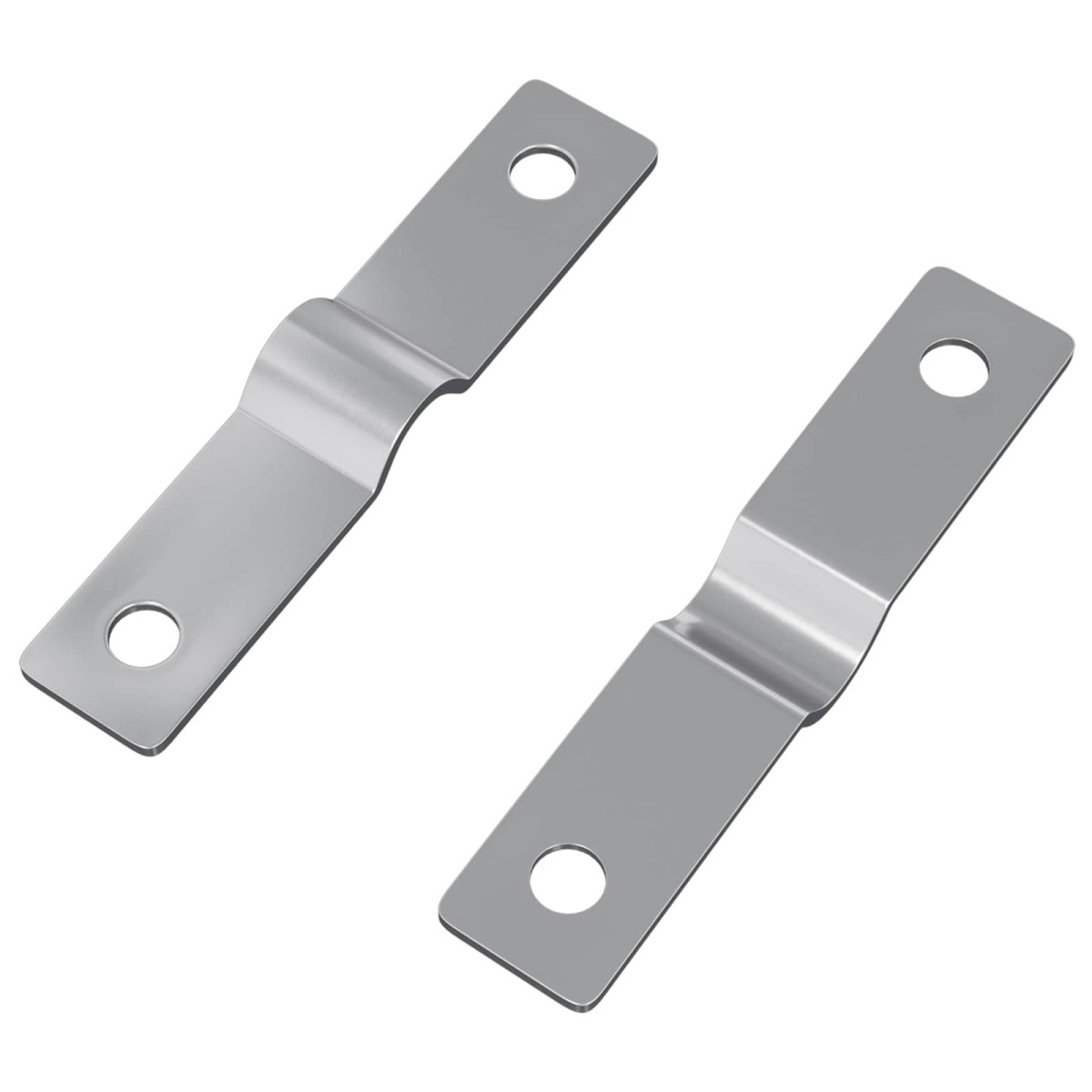 vidaXL Πλάκα Χτυπήματος 2 τμχ. Ασημί 50 x 10 x 1,2 mm Σίδερο