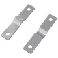 vidaXL Πλάκα Χτυπήματος 2 τμχ. Ασημί 50 x 10 x 1,2 mm Σίδερο