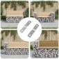 vidaXL Πλάκα Χτυπήματος 2 τμχ. Ασημί 50 x 10 x 1,2 mm Σίδερο