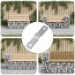 vidaXL Πλάκα Χτυπήματος 12 τμχ. Ασημί 50 x 10 x 1,2 mm Σίδερο