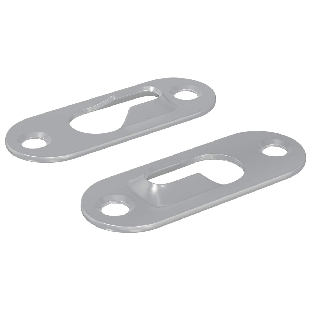 vidaXL ΚΡΕΜΑΣΤΡΑ ΜΕ ΚΛΕΙΔΩΜΑ 2 τμχ. Ασημί 45 x 16 x 3.5 mm Σίδερο