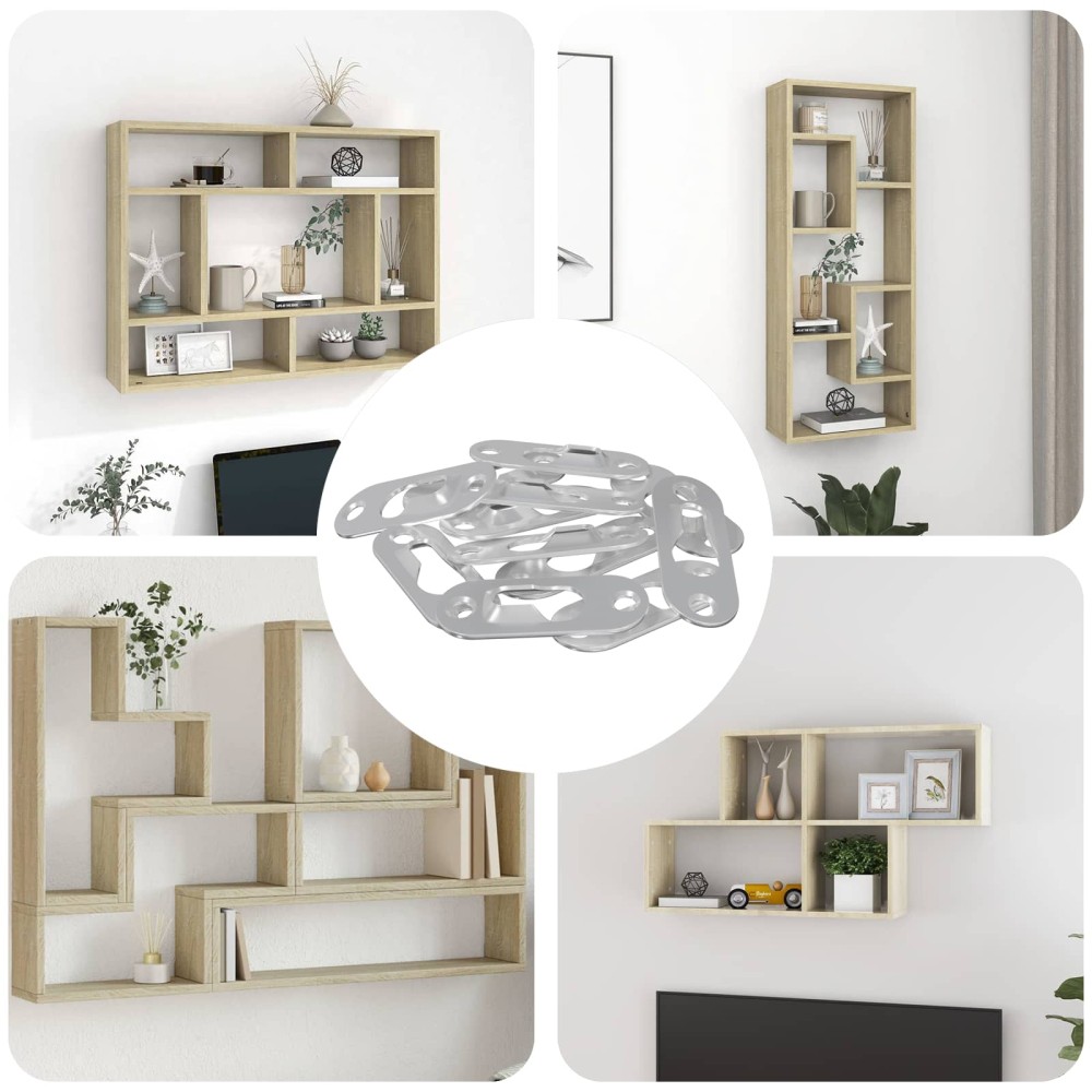 vidaXL ΚΡΕΜΑΣΤΡΑ ΜΕ ΚΛΕΙΔΩΜΑ 12 τμχ. Ασημί 45 x 16 x 3.5 mm Σίδερο