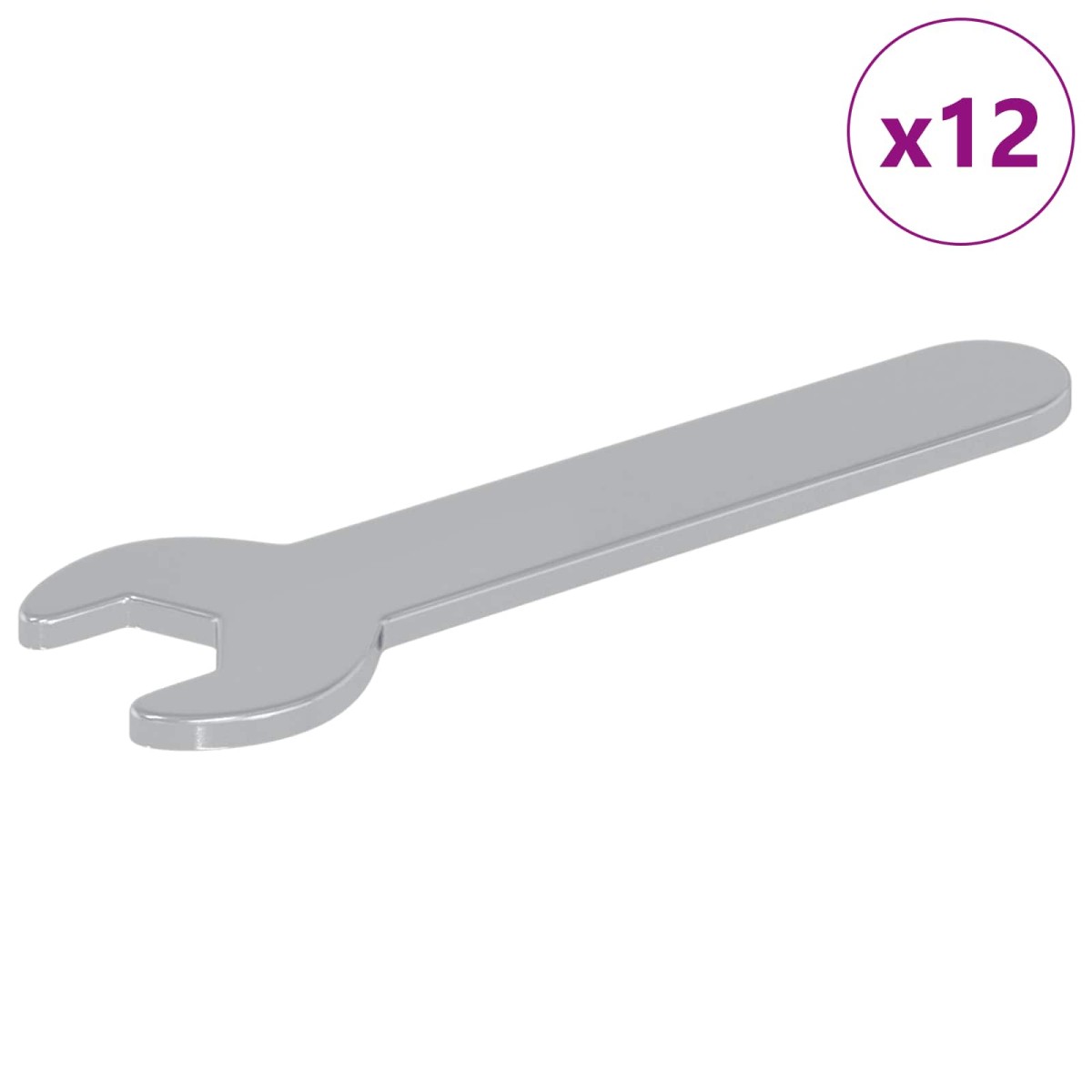 vidaXL Δίχαλο 12 τμχ. Ασημί 10 mm Σίδερο