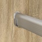 vidaXL Ράβδος Ντουλάπας 2 τμχ. Ασημί 264 x 15 x 29 mm