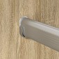vidaXL Ράβδος Ντουλάπας 12 τμχ. Ασημί 371,5 x 15 x 29 mm