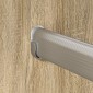 vidaXL Ράβδος Ντουλάπας 2 τμχ. Ασημί 764 x 15 x 29 mm