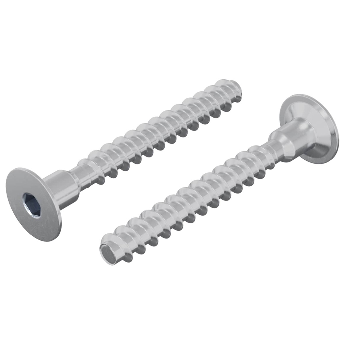 vidaXL Βίδα 2 τμχ. Επικαλυμμένο με ψευδάργυρο 5 x 40 mm Σίδερο