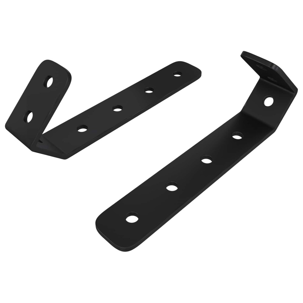 vidaXL Άγκιστρα 2 τμχ. Μαύρο M5 x 110 mm Σίδερο