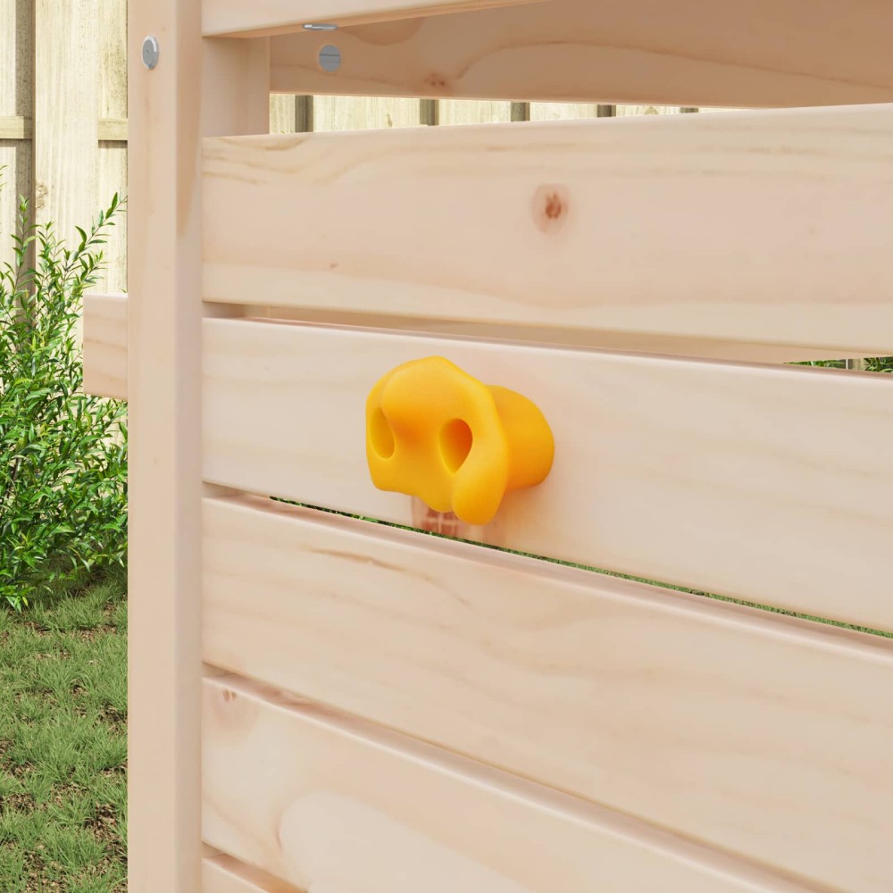 vidaXL Βάσεις αναρρίχησης 2 τεμ. Κίτρινο 100 x 67 x 43 mm PP