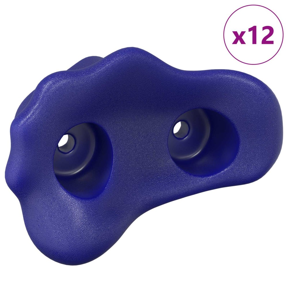 vidaXL Βάσεις αναρρίχησης 12 τεμ. Μπλε 100 x 67 x 43 mm PP