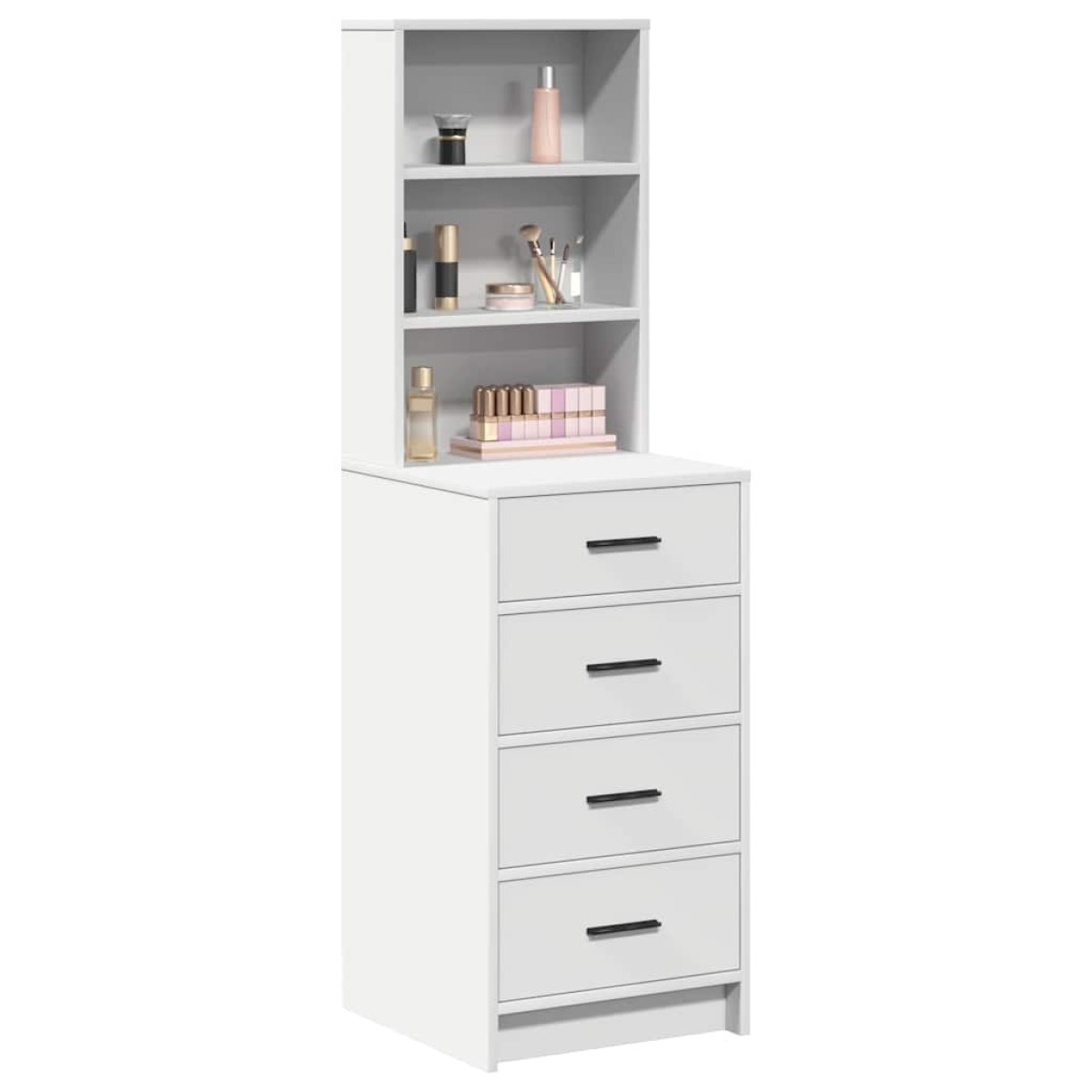 vidaXL Highboard Λευκό 40 x 41 x 135 εκ. Επεξεργασμένο Ξύλο