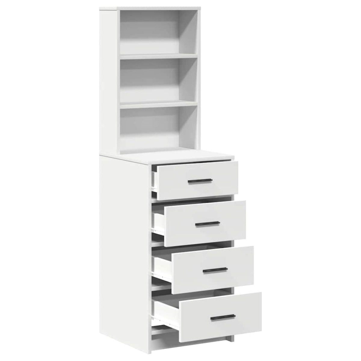 vidaXL Highboard Λευκό 40 x 41 x 135 εκ. Επεξεργασμένο Ξύλο