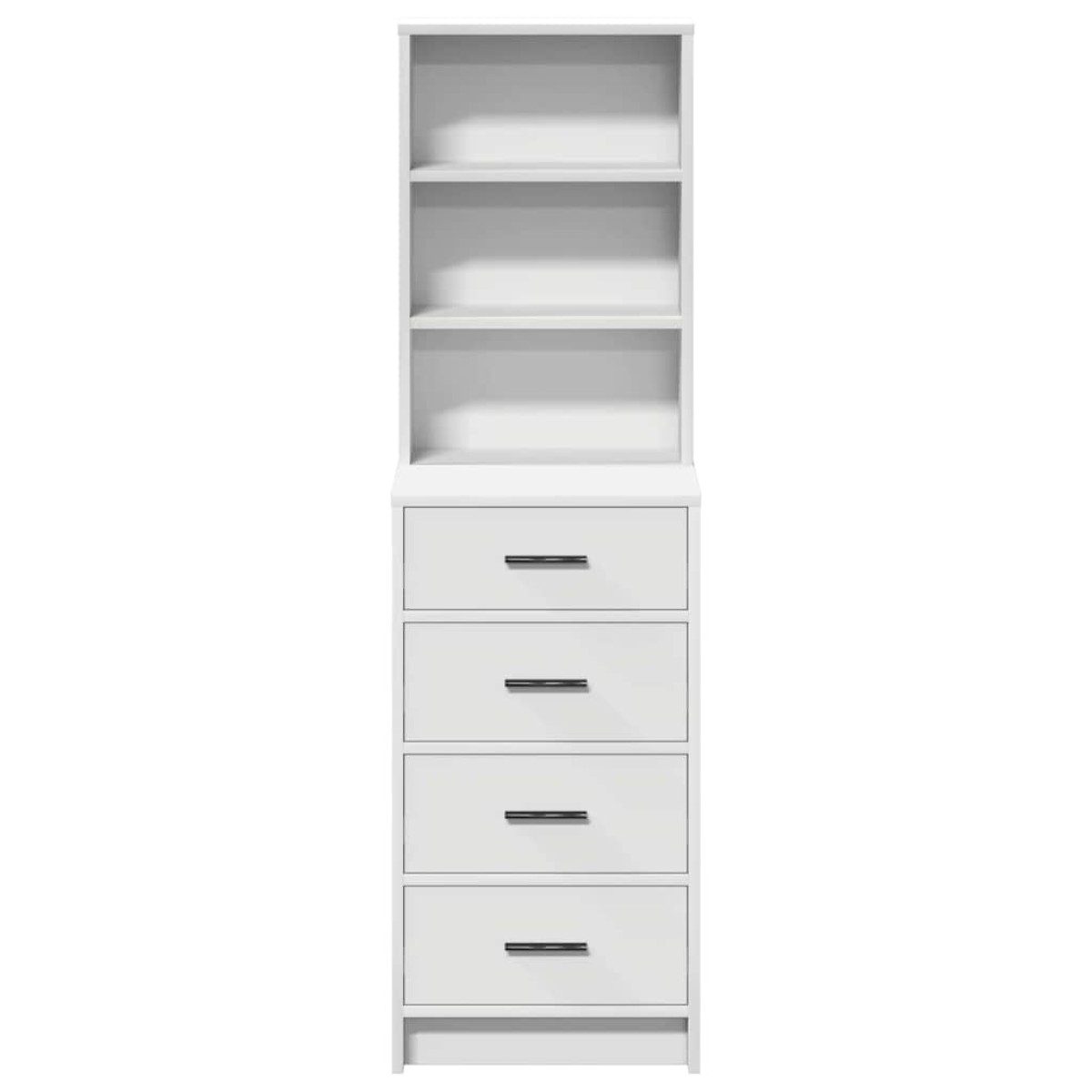 vidaXL Highboard Λευκό 40 x 41 x 135 εκ. Επεξεργασμένο Ξύλο