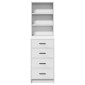 vidaXL Highboard Λευκό 40 x 41 x 135 εκ. Επεξεργασμένο Ξύλο