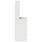 vidaXL Highboard Λευκό 40 x 41 x 135 εκ. Επεξεργασμένο Ξύλο