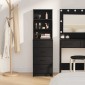vidaXL Highboard Μαύρη δρυς 40 x 41 x 135 εκ. Επεξεργασμένο Ξύλο