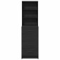 vidaXL Highboard Μαύρη δρυς 40 x 41 x 135 εκ. Επεξεργασμένο Ξύλο