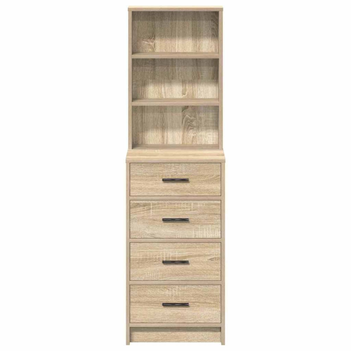 vidaXL Highboard Sonoma Δρυς 40 x 41 x 135 εκ. Επεξεργασμένο Ξύλο