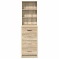 vidaXL Highboard Sonoma Δρυς 40 x 41 x 135 εκ. Επεξεργασμένο Ξύλο