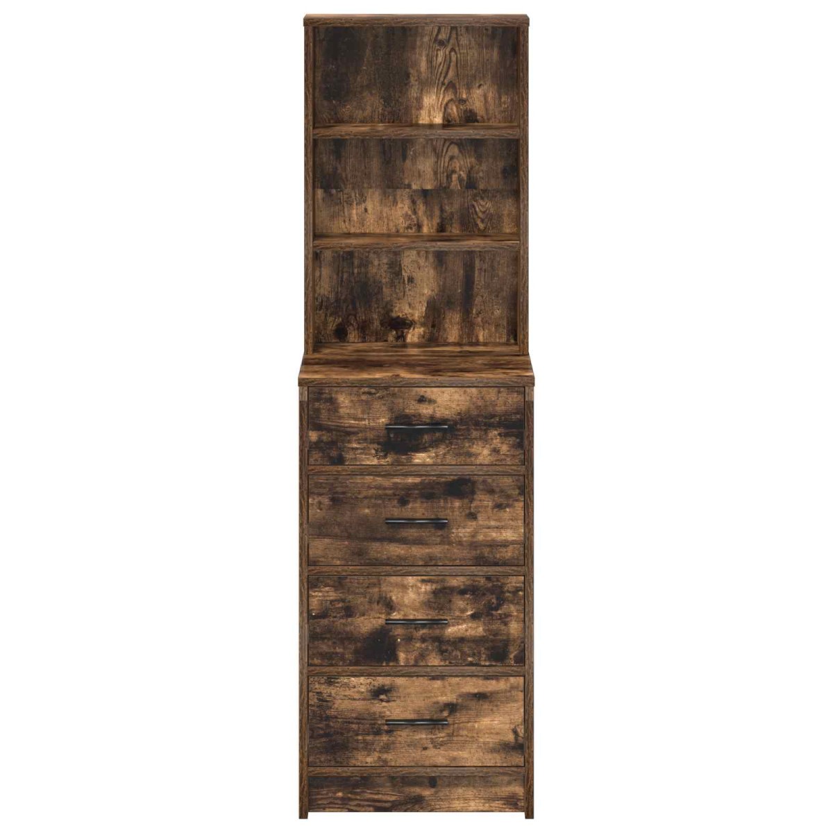vidaXL Highboard Καπνιστή δρυς 40 x 41 x 135 εκ. Επεξεργασμένο Ξύλο