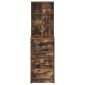 vidaXL Highboard Καπνιστή δρυς 40 x 41 x 135 εκ. Επεξεργασμένο Ξύλο