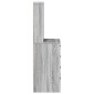 vidaXL Highboard Γκρι sonoma 40 x 41 x 135 εκ. Επεξεργασμένο Ξύλο