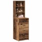 vidaXL Highboard Παλαιό ξύλο 40 x 41 x 135 εκ. Επεξεργασμένο Ξύλο