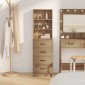 vidaXL Highboard artisan δρυς 40 x 41 x 135 εκ. Επεξεργασμένο Ξύλο