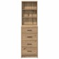 vidaXL Highboard artisan δρυς 40 x 41 x 135 εκ. Επεξεργασμένο Ξύλο