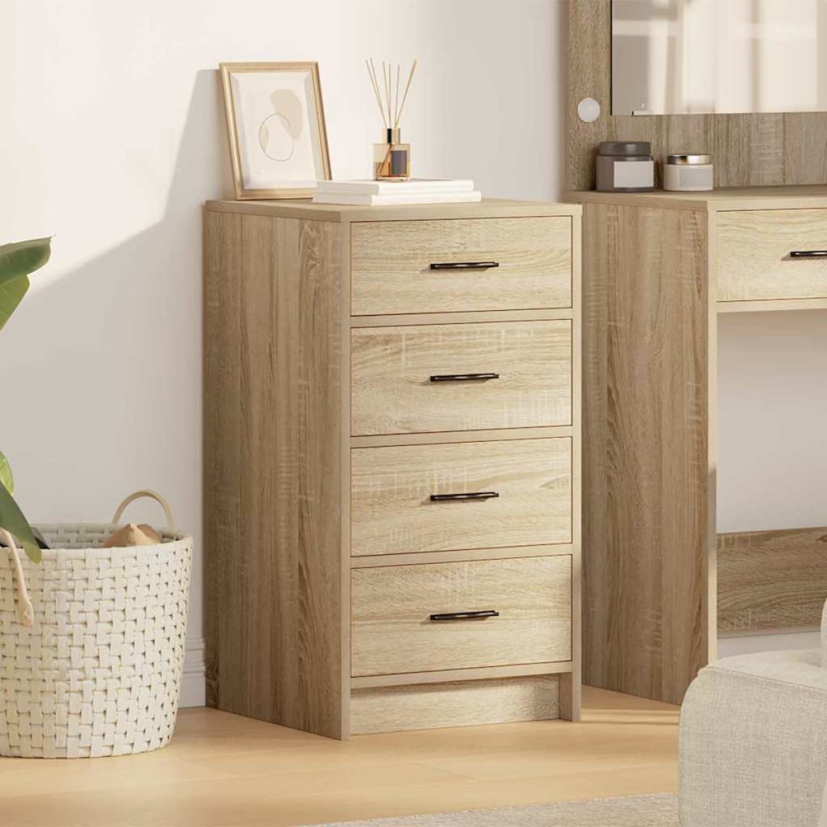 vidaXL Πλαϊνό γραφείο Sonoma Δρυς 40 x 41 x 75 εκ Επεξεργασμένο Ξύλο