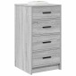 vidaXL Πλαϊνό γραφείο Γκρι sonoma 40 x 41 x 75 εκ Επεξεργασμένο Ξύλο