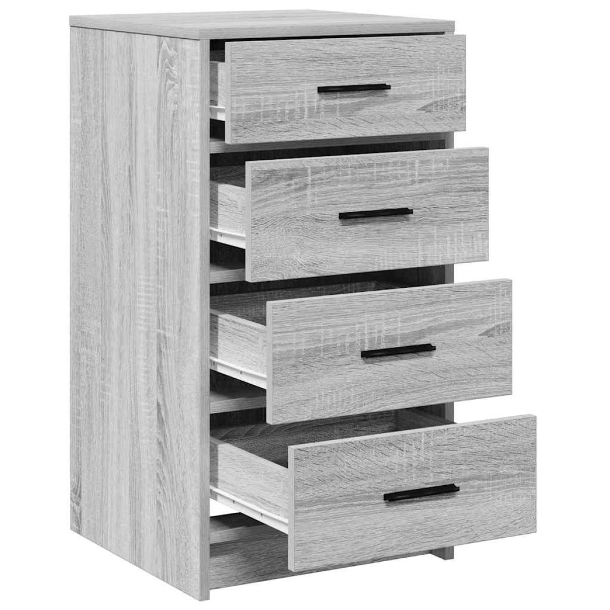 vidaXL Πλαϊνό γραφείο Γκρι sonoma 40 x 41 x 75 εκ Επεξεργασμένο Ξύλο