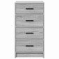 vidaXL Πλαϊνό γραφείο Γκρι sonoma 40 x 41 x 75 εκ Επεξεργασμένο Ξύλο