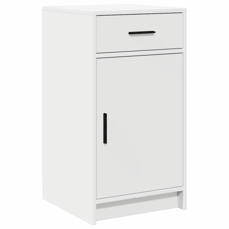 vidaXL Πλαϊνό γραφείο Λευκό 40 x 40.5 x 75 εκ Επεξεργασμένο Ξύλο
