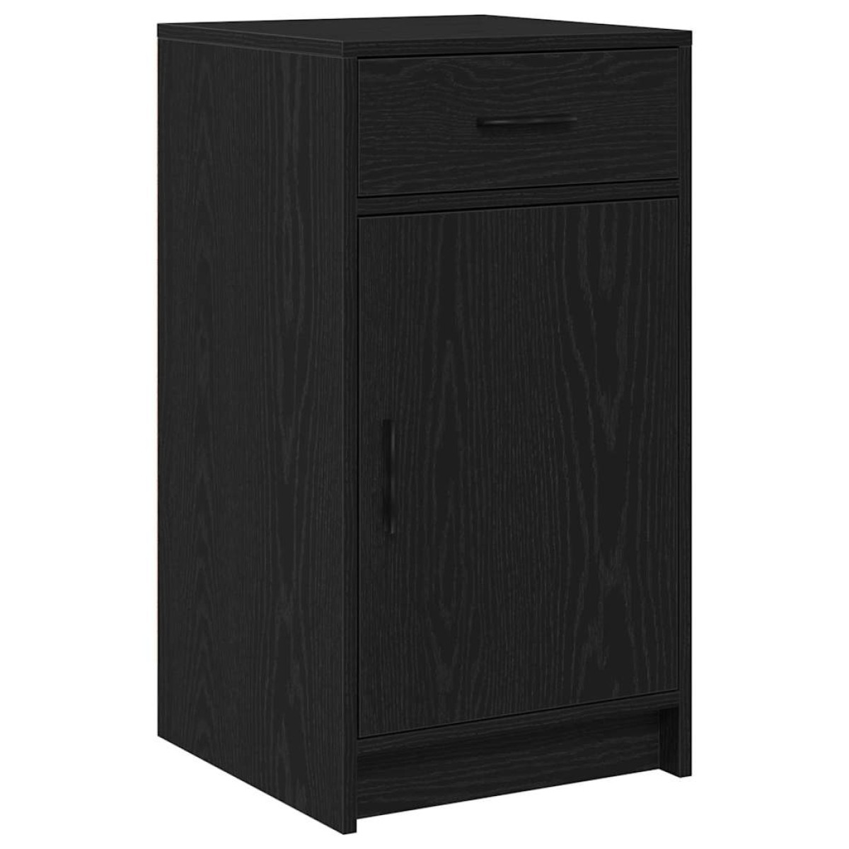 vidaXL Πλαϊνό γραφείο Μαύρη Οξυά 40 x 40.5 x 75 εκ Επεξεργασμένο Ξύλο