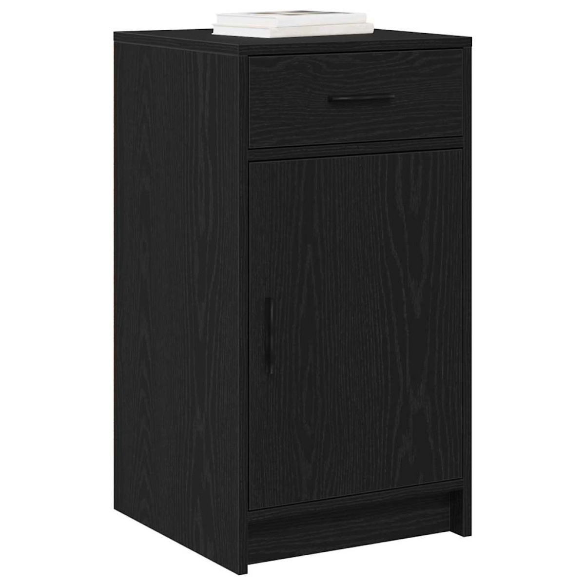 vidaXL Πλαϊνό γραφείο Μαύρη Οξυά 40 x 40.5 x 75 εκ Επεξεργασμένο Ξύλο