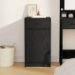 vidaXL Πλαϊνό γραφείο Μαύρη Οξυά 40 x 40.5 x 75 εκ Επεξεργασμένο Ξύλο