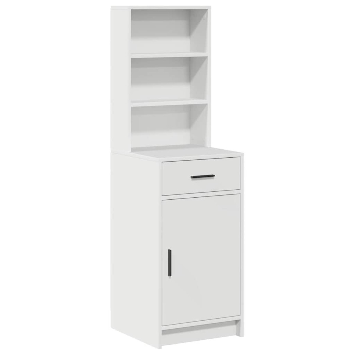 vidaXL Highboard Λευκό 41 x 40 x 135 εκ Επεξεργασμένο Ξύλο