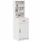 vidaXL Highboard Λευκό 41 x 40 x 135 εκ Επεξεργασμένο Ξύλο