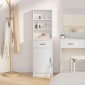 vidaXL Highboard Λευκό 41 x 40 x 135 εκ Επεξεργασμένο Ξύλο