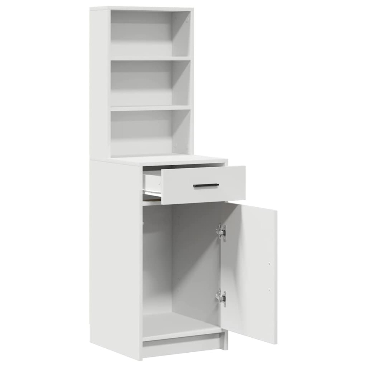 vidaXL Highboard Λευκό 41 x 40 x 135 εκ Επεξεργασμένο Ξύλο