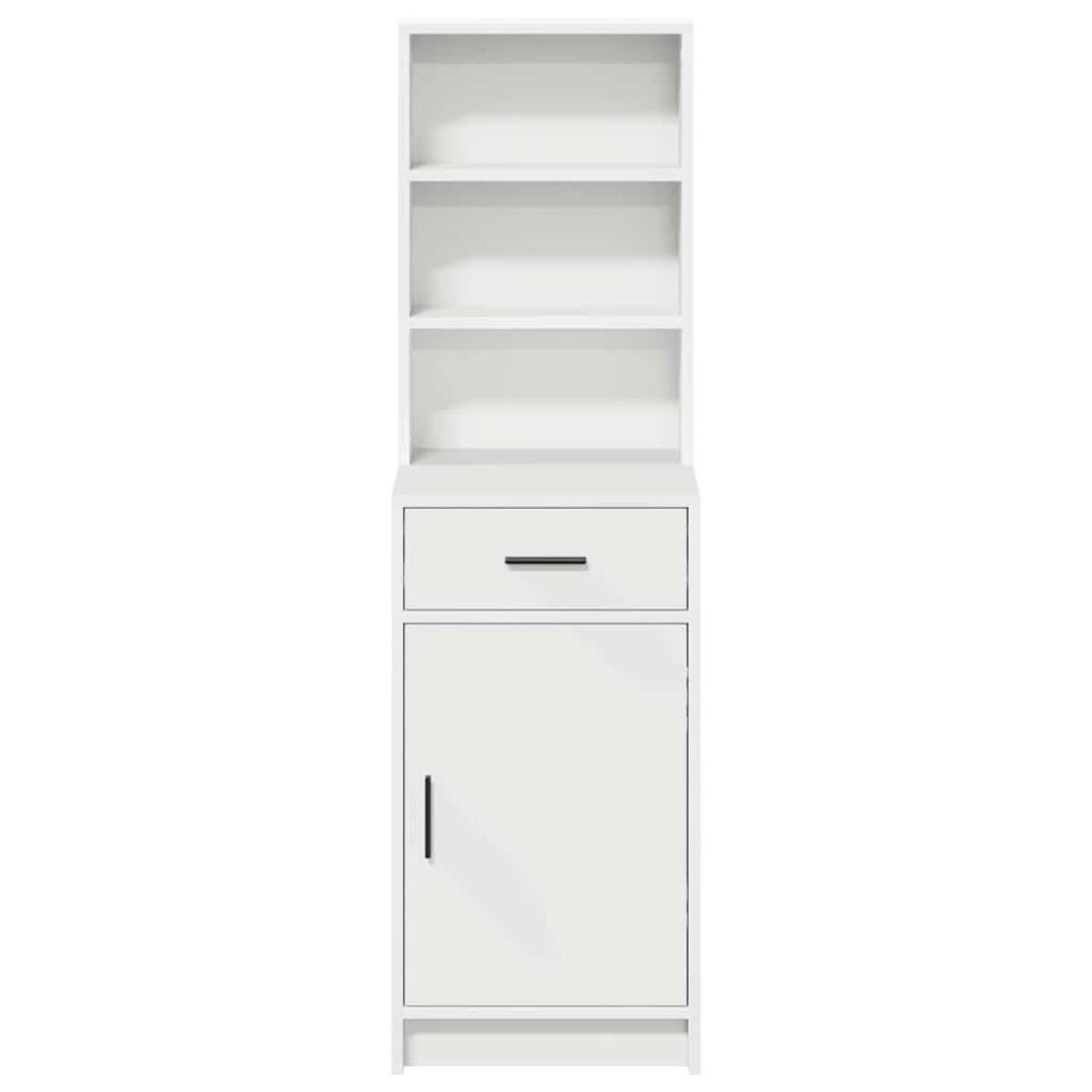 vidaXL Highboard Λευκό 41 x 40 x 135 εκ Επεξεργασμένο Ξύλο
