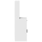 vidaXL Highboard Λευκό 41 x 40 x 135 εκ Επεξεργασμένο Ξύλο