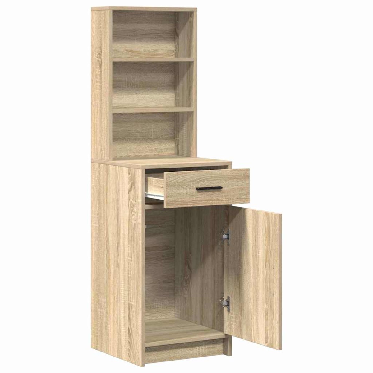 vidaXL Highboard Δρύς Sonoma 41 x 40 x 135 εκ Επεξεργασμένο Ξύλο