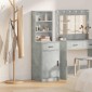 vidaXL Highboard Σκυρόδεμα Γκρι 41 x 40 x 135 εκ Επεξεργασμένο Ξύλο