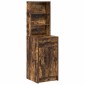 vidaXL Highboard Καπνιστό Δρύς 41 x 40 x 135 εκ Επεξεργασμένο Ξύλο