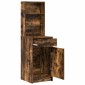 vidaXL Highboard Καπνιστό Δρύς 41 x 40 x 135 εκ Επεξεργασμένο Ξύλο