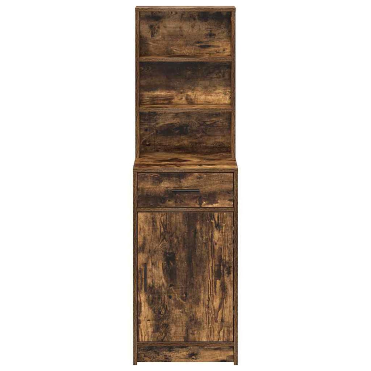 vidaXL Highboard Καπνιστό Δρύς 41 x 40 x 135 εκ Επεξεργασμένο Ξύλο